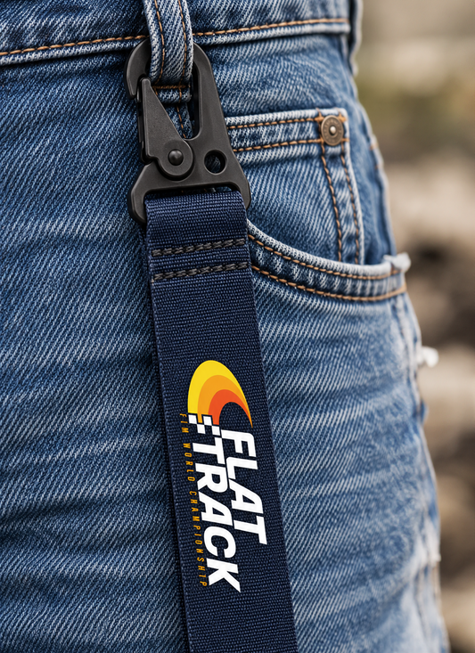 FLAT TRACK KEYCHAIN