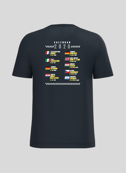 FIM FLAT TRACK NAVY T-SHIRT